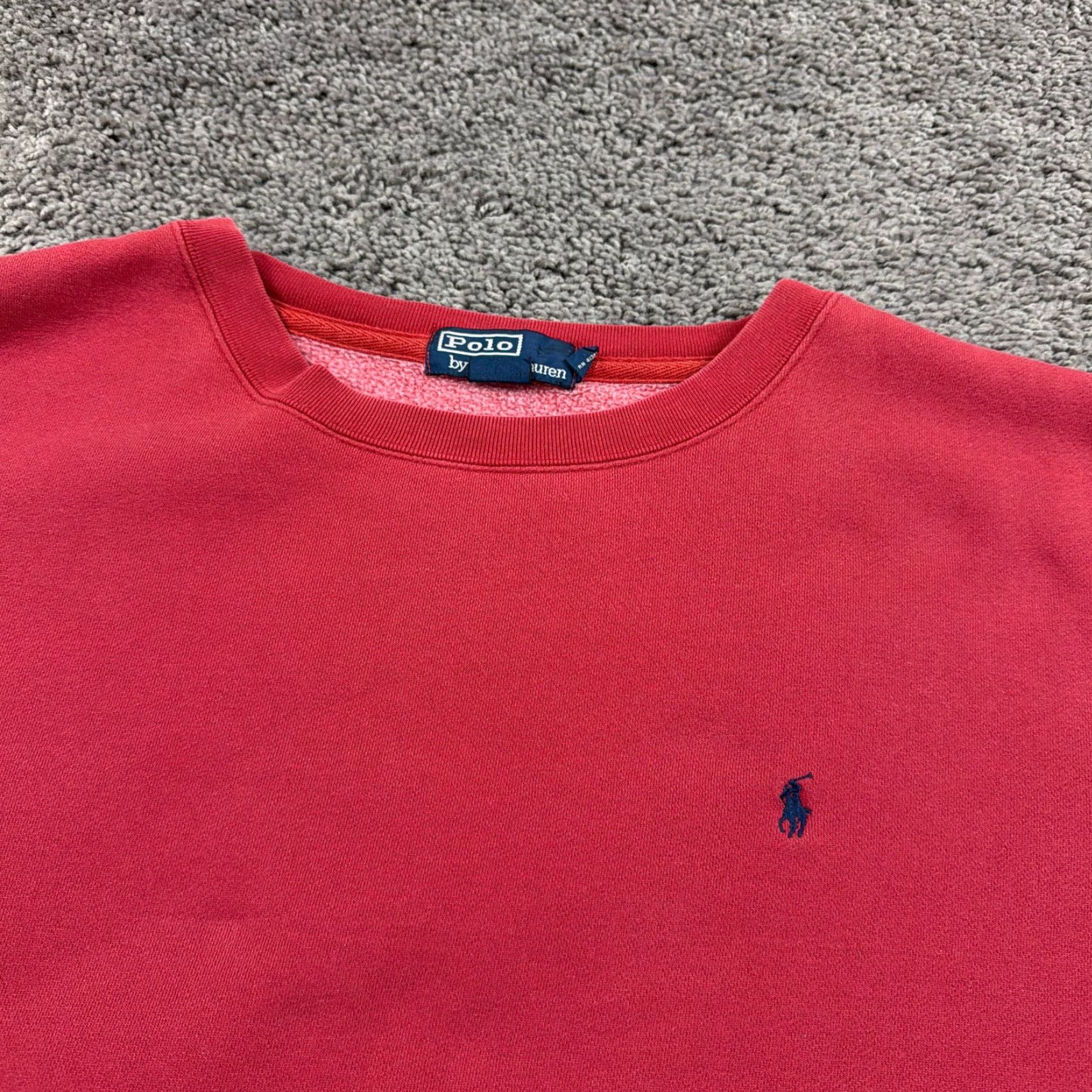 Polo Ralph Lauren Polo Ralph Lauren Sweater Mens 2XL Red Fleece Crewneck Pullover 100% Cotton Pony Shirt? Size US XXL / EU 58 / 5 - 2 Thumbnail