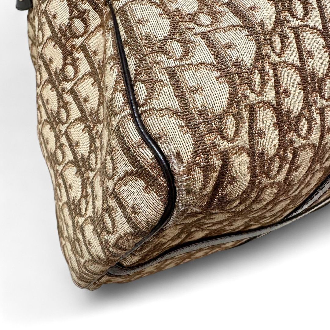 Dior Dior - Boston Trotter Large Handbag Monogram Beige Size ONE SIZE - 5 Thumbnail