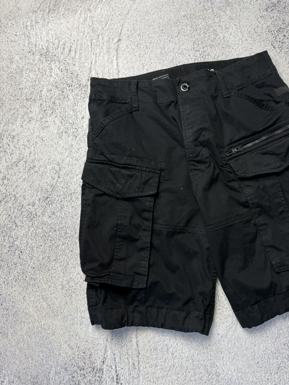 G-Star Mens Vintage G Star Raw Cargo Shorts rare army Y2K Size US 28 / EU 44 - 2 Thumbnail