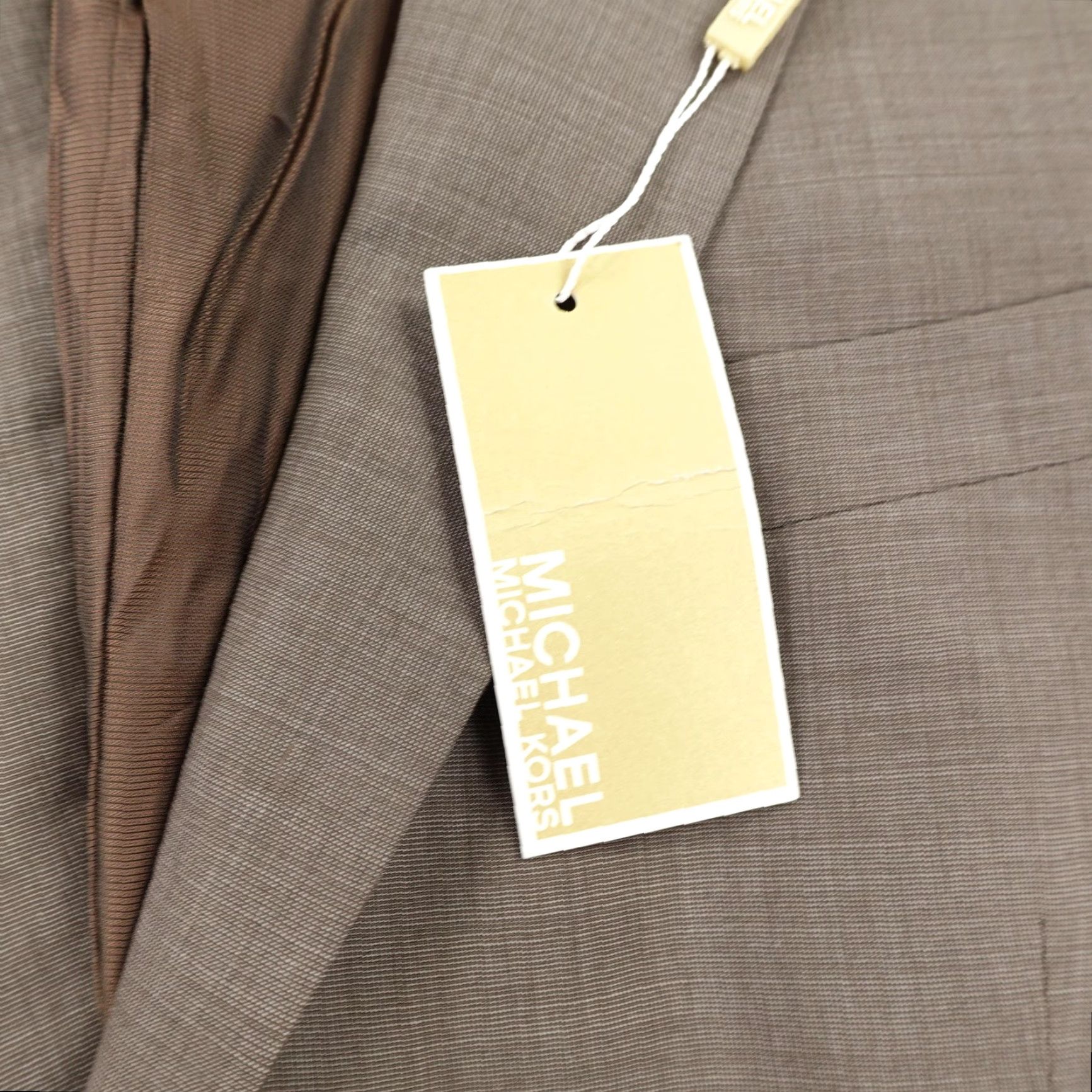 Michael Kors Michael Kors Men's Suit Jacket 44 Long Wool Light Brown Blazer Business Formal Wedding Size 44R - 5 Thumbnail