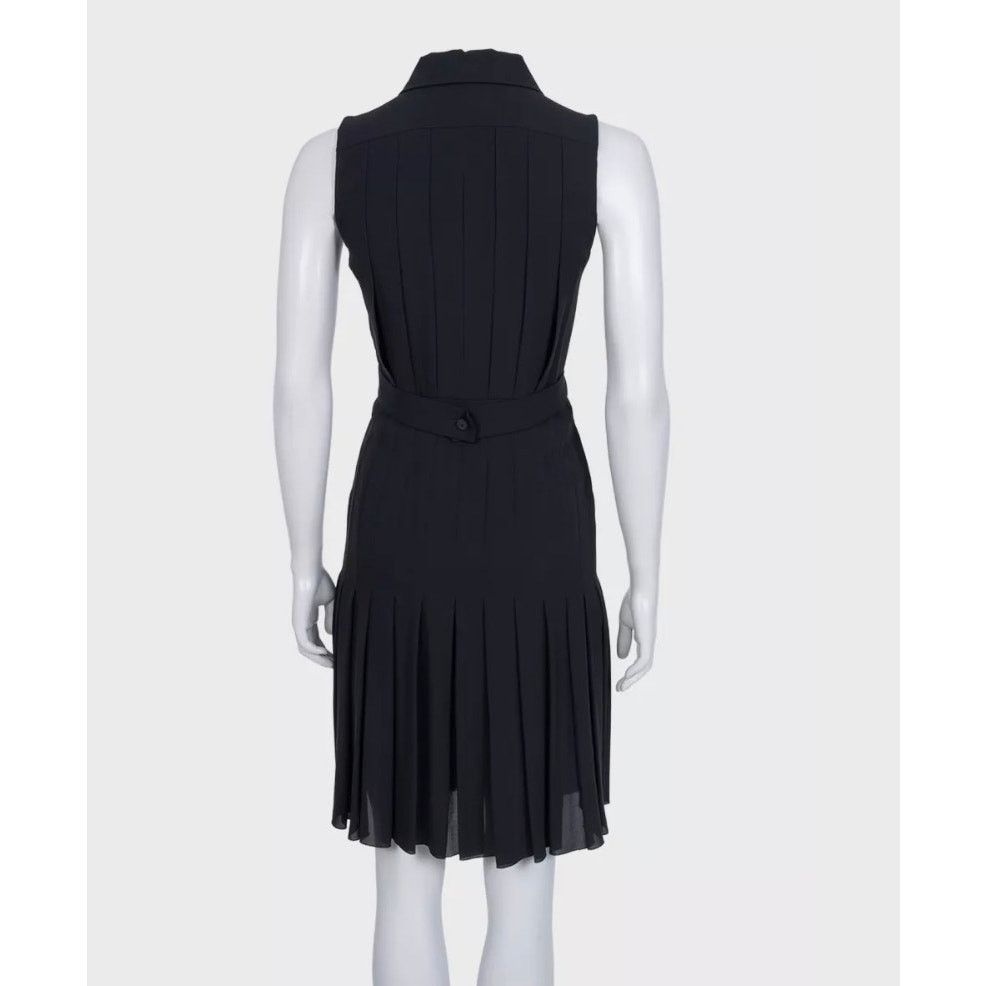 Chanel Chanel Black Silk Pleated Dress Sz.34 Size XS / US 0-2 / IT 36-38 - 3 Thumbnail