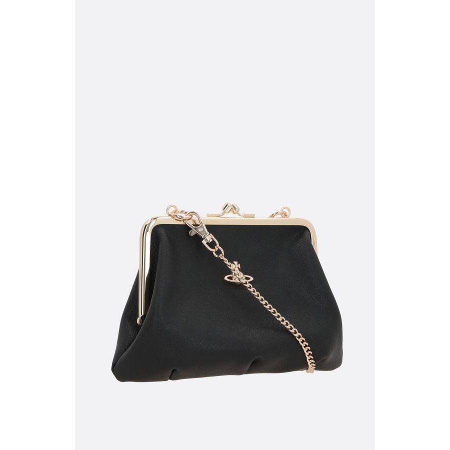 Vivienne Westwood VIVIENNE WESTWOOD Granny Frame Black Leather Bag New & Authe Size ONE SIZE - 2 Thumbnail