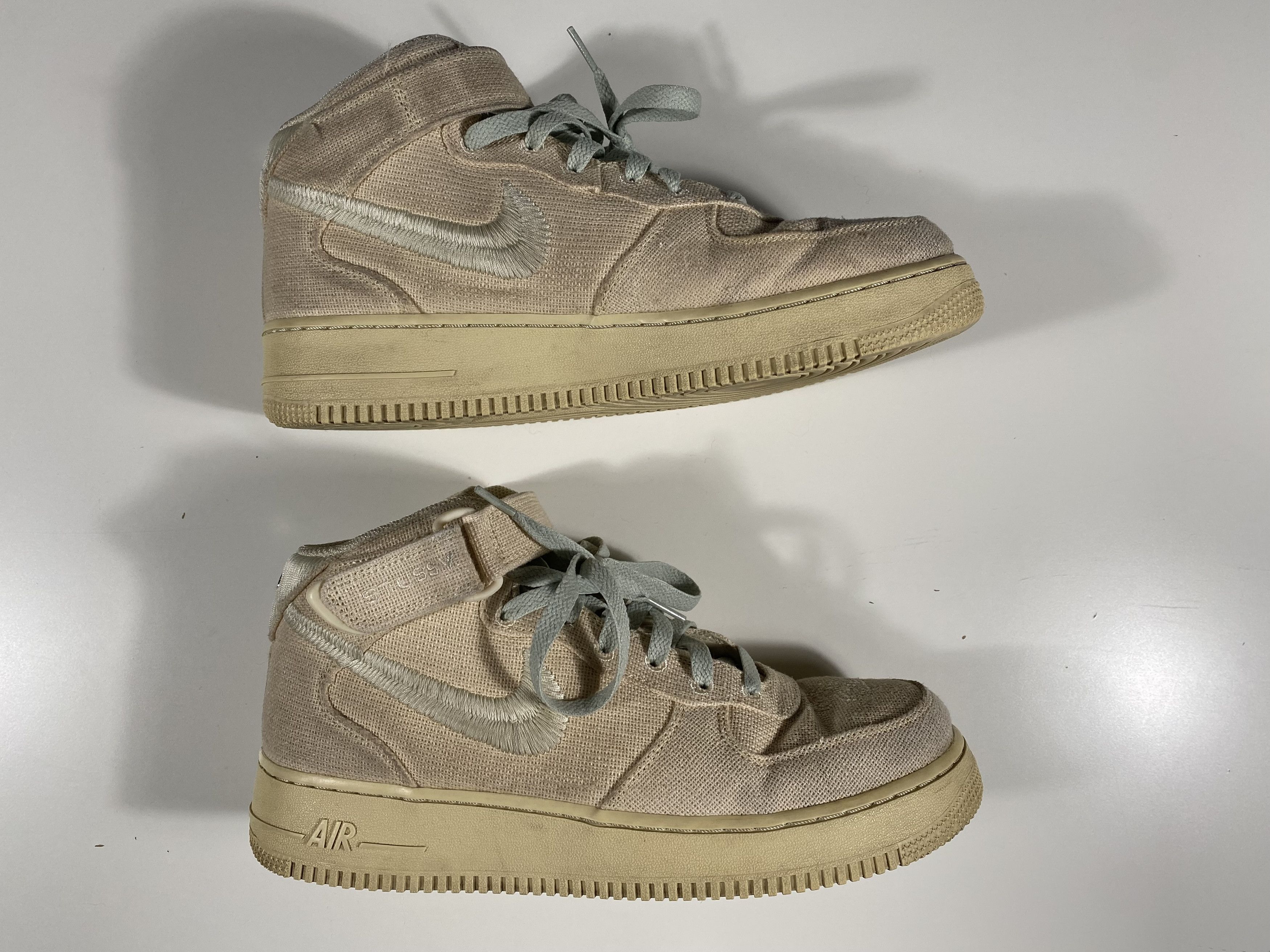 Nike × Stussy Stussy x Air Force 1 Mid 'Fossil' Size US 9.5 / EU 42-43 - 6 Thumbnail
