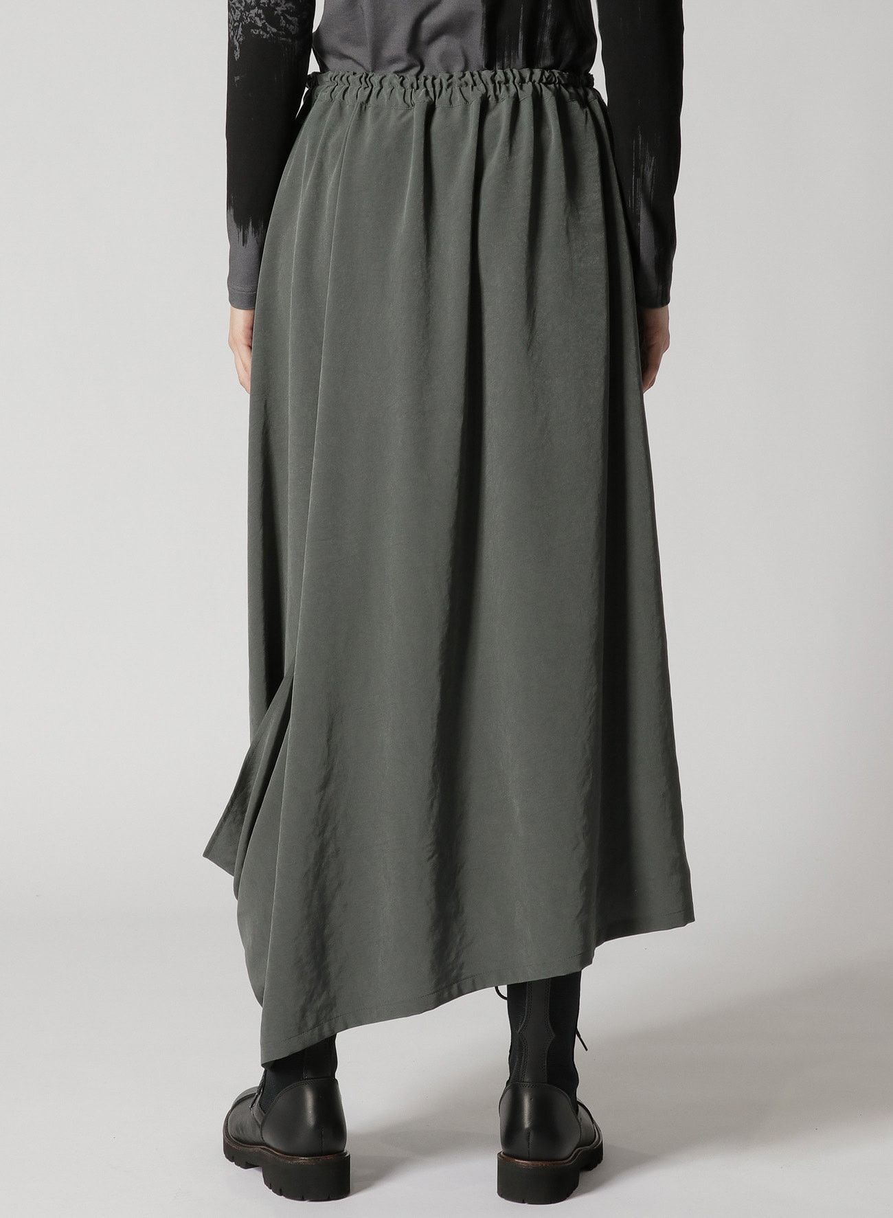 Yohji Yamamoto Y's Yohji Yamamoto - WOOL GABARDINE 2-WAY SKIRT WIDE PANTS Size 28" / US 6 / IT 42 - 10 Thumbnail