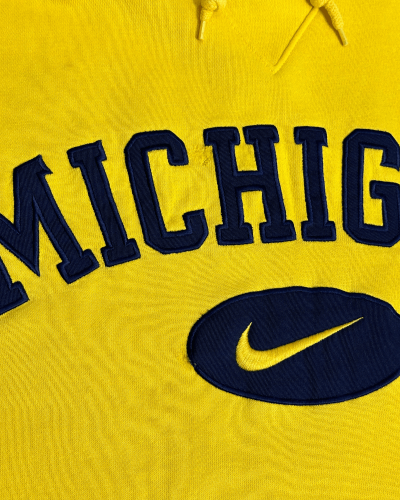 Nike × Vintage Vintage Nike Swoosh University of Michigan Hoodie XXL / 2XL Size US XXL / EU 58 / 5 - 6 Thumbnail
