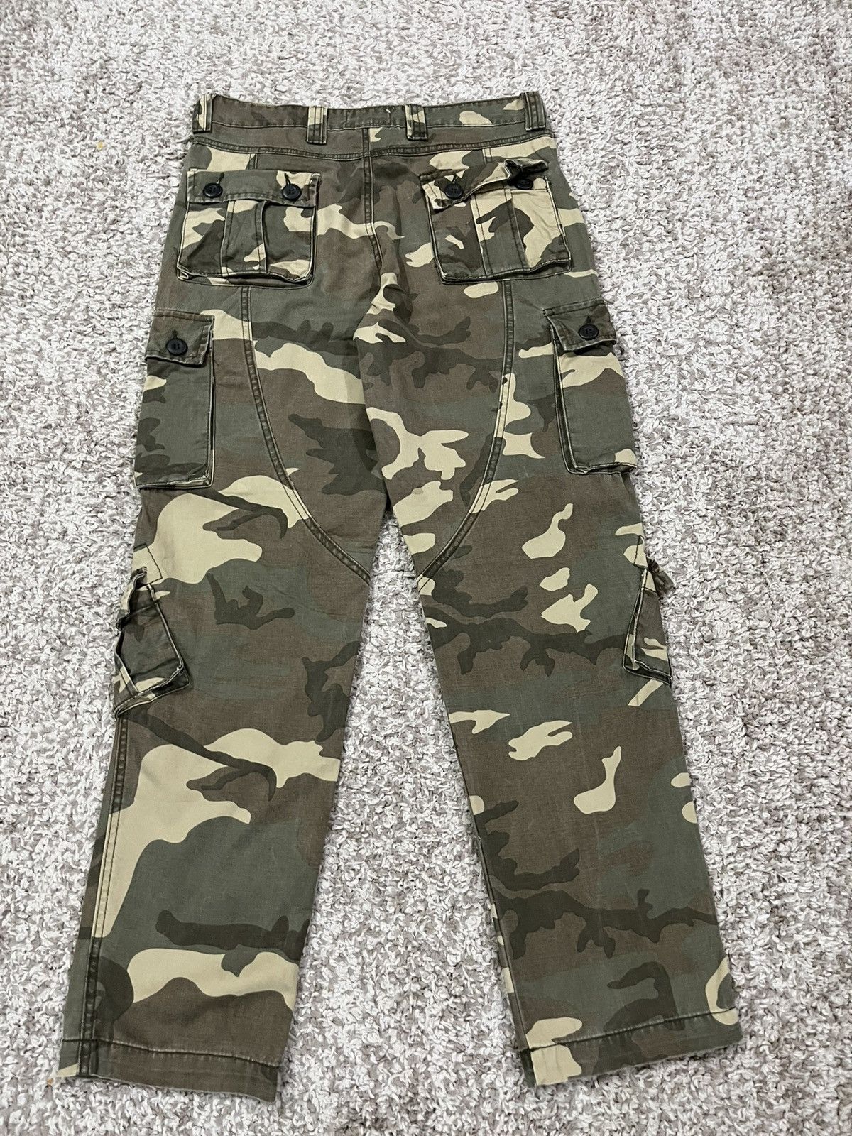 If Six Was Nine AK Army Camo Cargo Pants – 6 Pocket Military Style – Size 33 Size US 33 - 8 Thumbnail