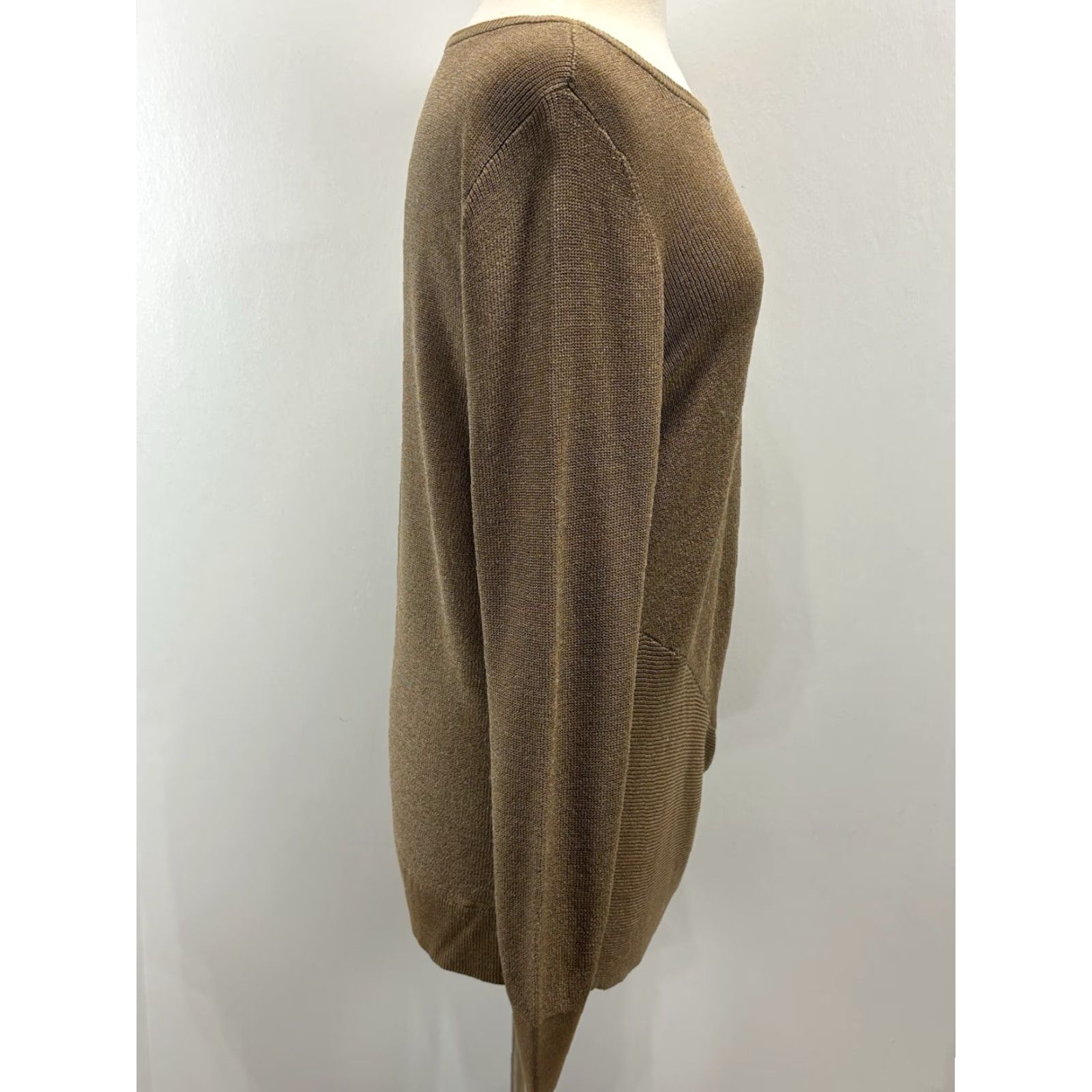 Vintage Chicos Side Twist Sweater Sz 2 US Large Women’s Brown Tunic Classic Size L / US 10 / IT 46 - 4 Thumbnail