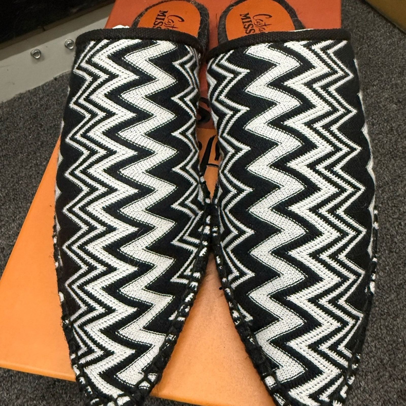 Missoni NWT Missoni Women's Zigzag Espadrille Loafer Shoes 38 US 8 Size US 8 / IT 38 - 1 Thumbnail