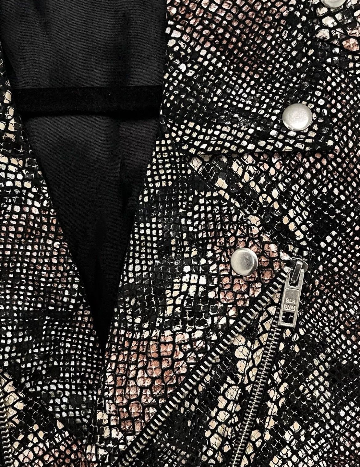 Blk Dnm Snakeskin jacket. Small Size S / US 4 / IT 40 - 11 Thumbnail