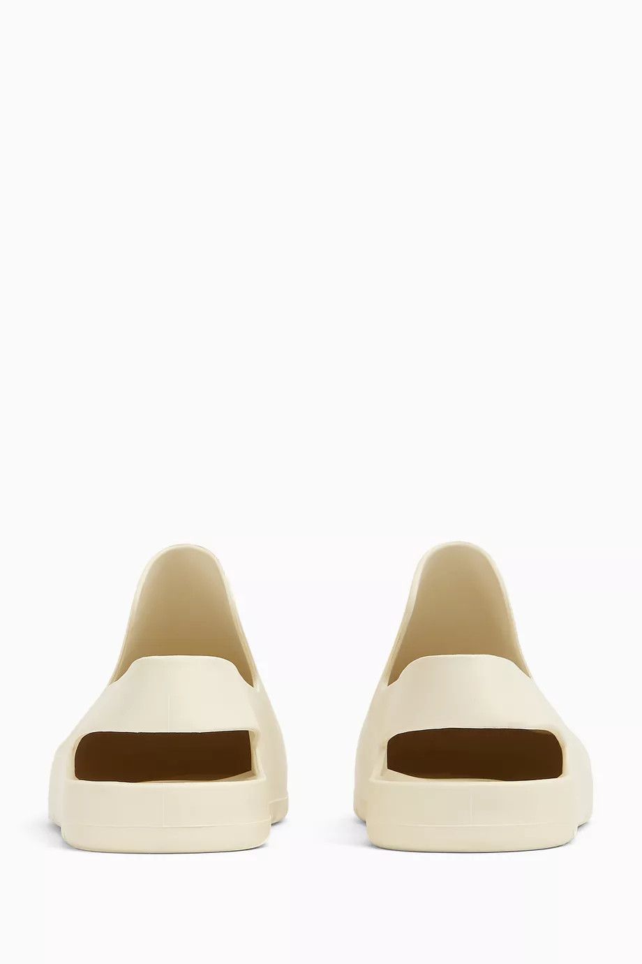 Bottega Veneta o1y0725 Rubber Mules in Ivory Size US 9 / IT 39 - 3 Thumbnail