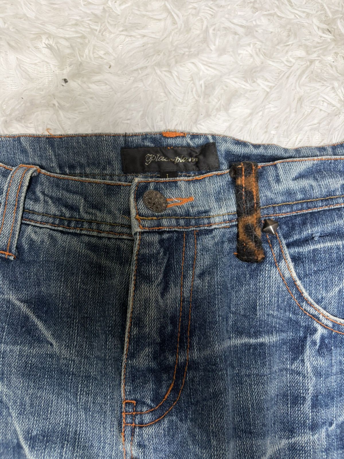 Tornado Mart Rare leopard distressed flared jeans Size US 30 / EU 46 - 3 Thumbnail