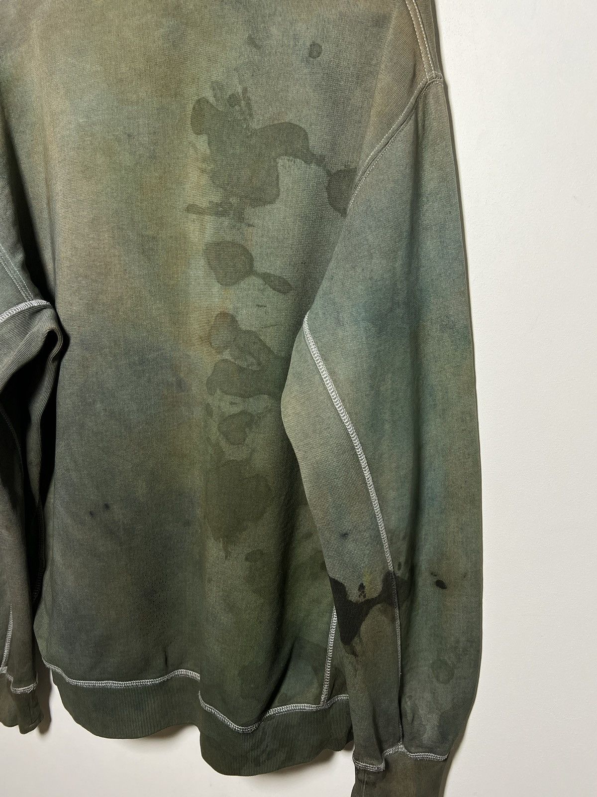 Stone Island Stone Island vintage crewneck overdyed hand corrosion Size US XXL / EU 58 / 5 - 11 Thumbnail