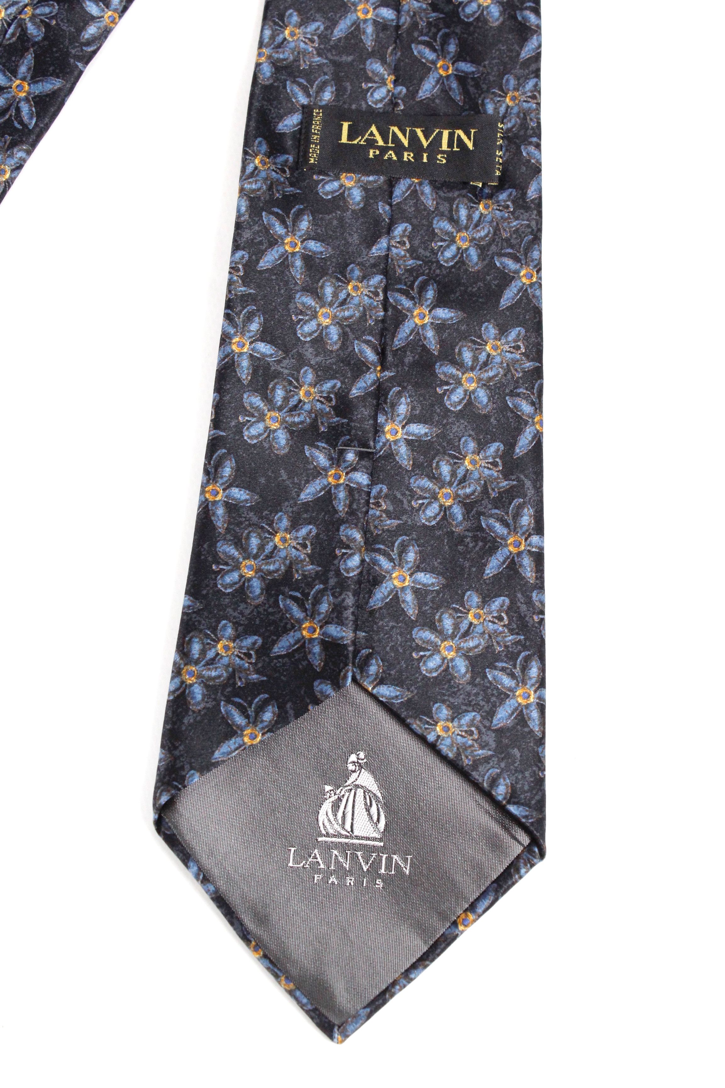Lanvin Vintage Lanvin Paris Floral Tie Cravatte 90s 80s Size ONE SIZE - 2 Thumbnail