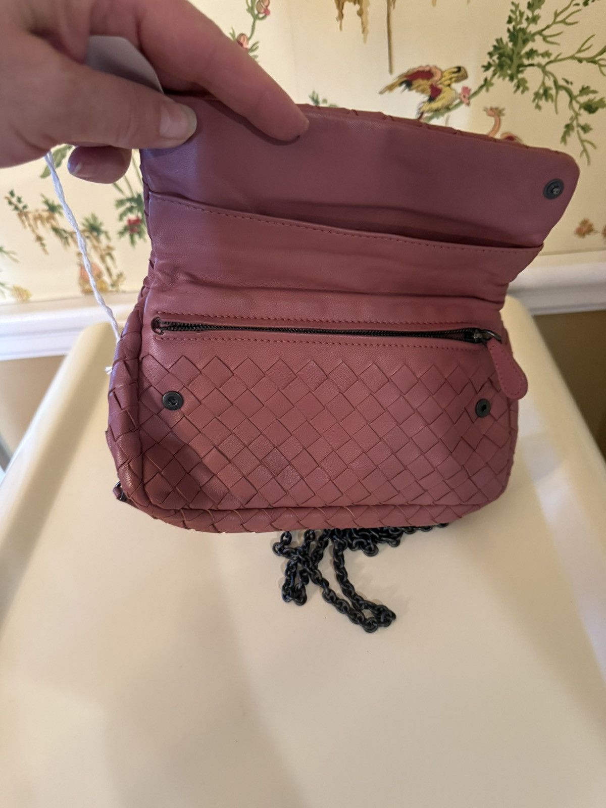 Bottega Veneta Bottega Veneta Pink Leather Crossbody Size ONE SIZE - 13 Thumbnail