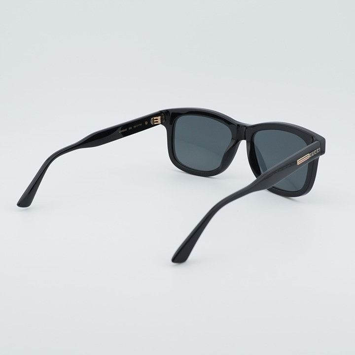 Gucci Gucci GG0824S 005 Men Sunglasses Black Rectangle Frame Size ONE SIZE - 3 Thumbnail