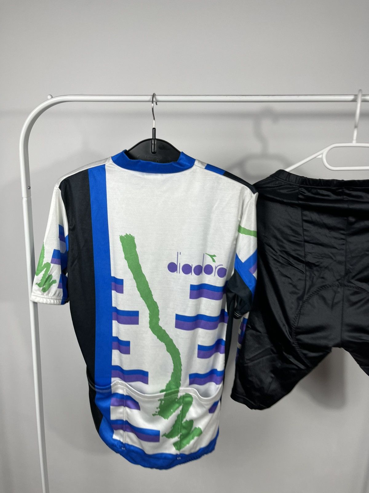 Diadora Diadora Vintage Cycling Jersey Shorts Set L Size US L / EU 52-54 / 3 - 14 Thumbnail