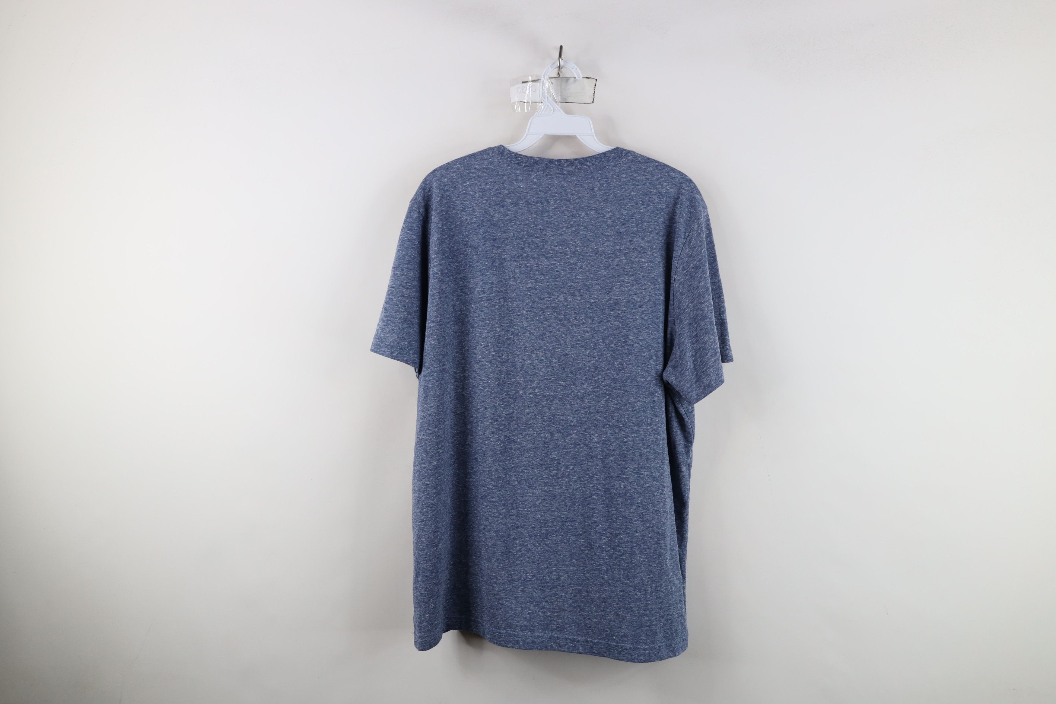 UNTUCKit Untuckit Knit Short Sleeve V-Neck T-Shirt Heather Blue Size US L / EU 52-54 / 3 - 10 Thumbnail