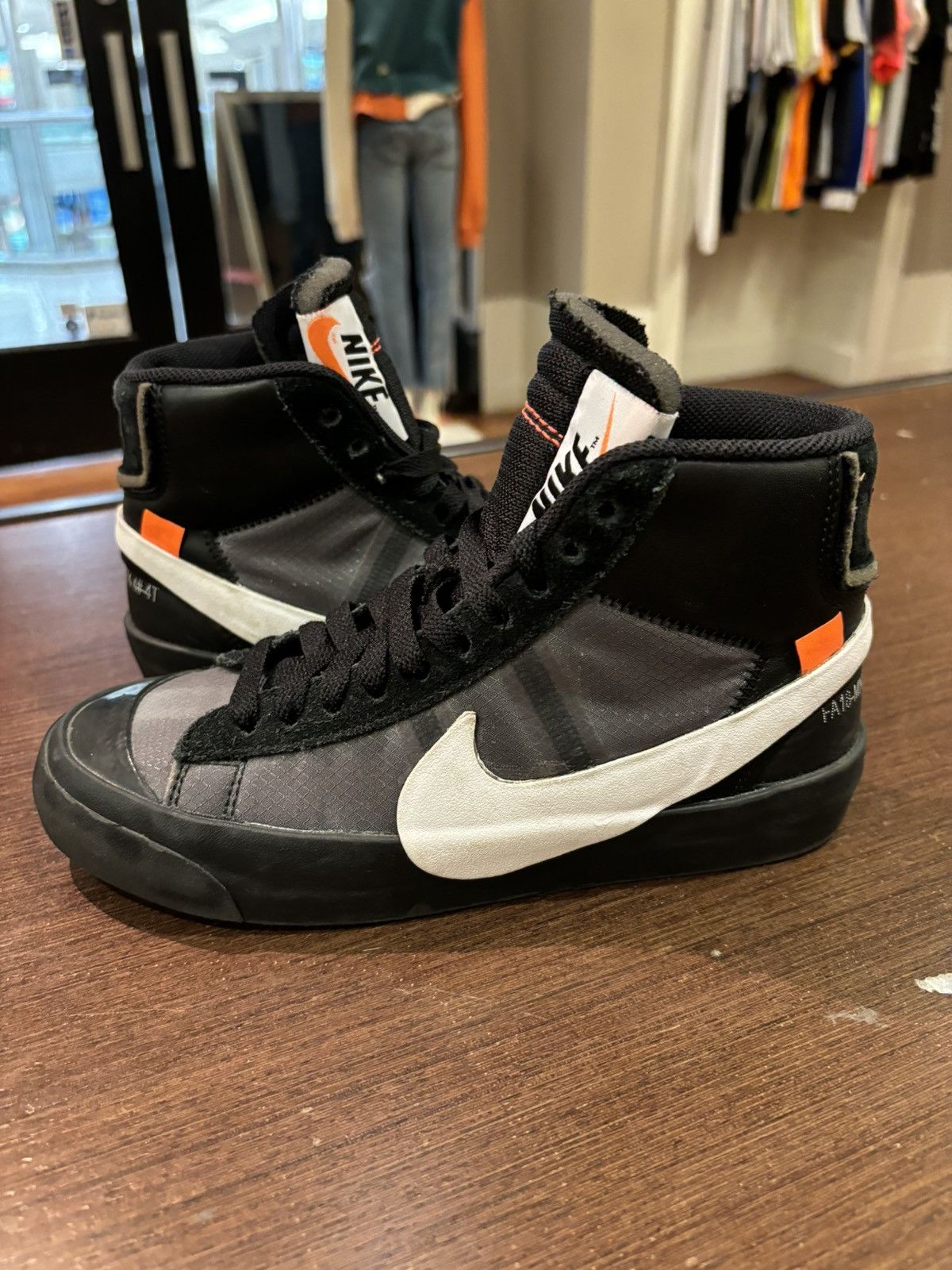 Nike × Off-White Nike Off-White Blazer ‘Black’ Size US 5 / EU 37 - 2 Thumbnail