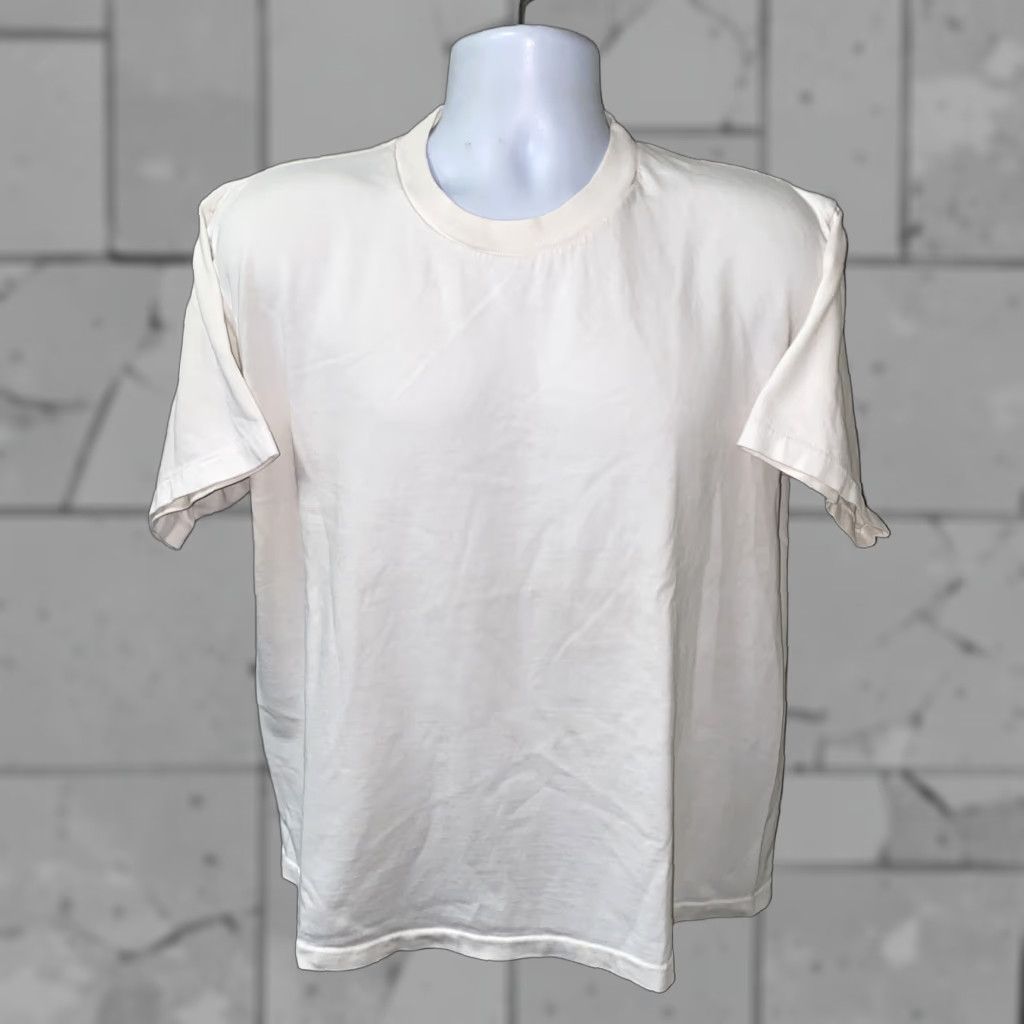 Vintage Hazelwoods T-Shirt Mens White USA Made Short Sleeve Basic L Regular Size L Department Men Pattern Solid Cotton Short Sleeve Vintage No Size US L / EU 52-54 / 3 - 1 Thumbnail