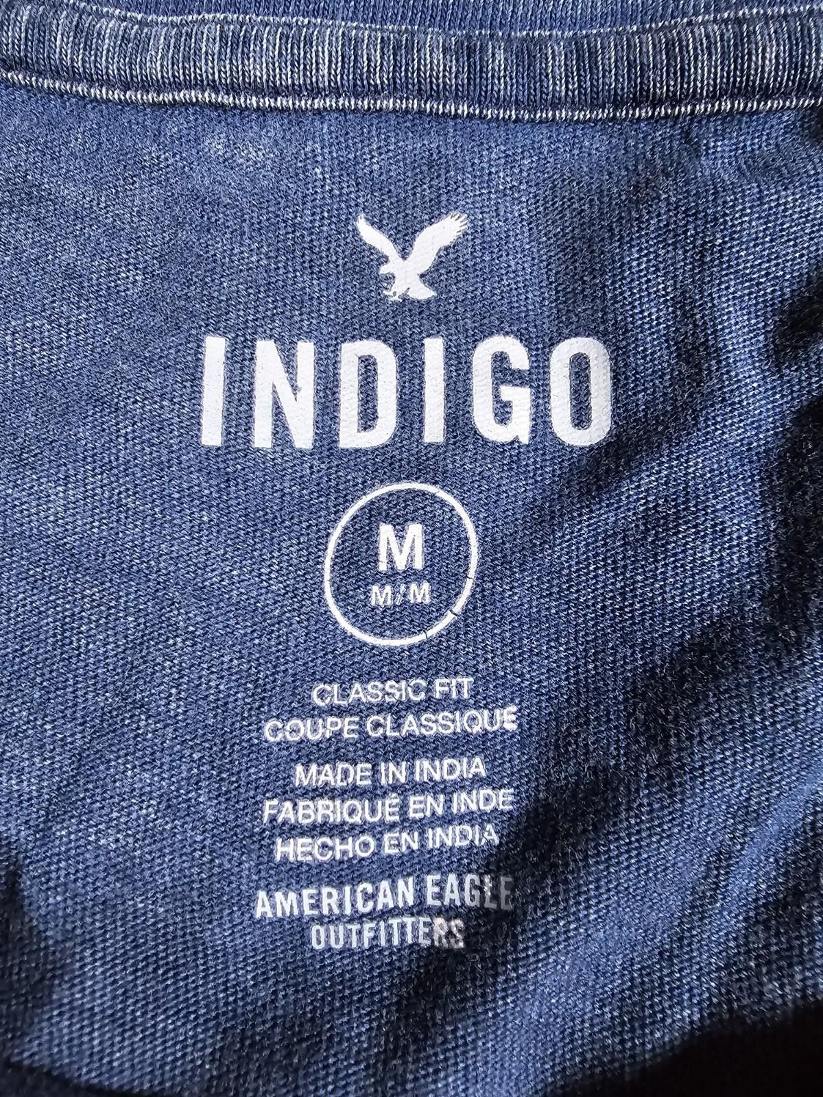 American Eagle Outfitters American Eagle Indigo Blue Tshirt M Size US M / EU 48-50 / 2 - 3 Thumbnail