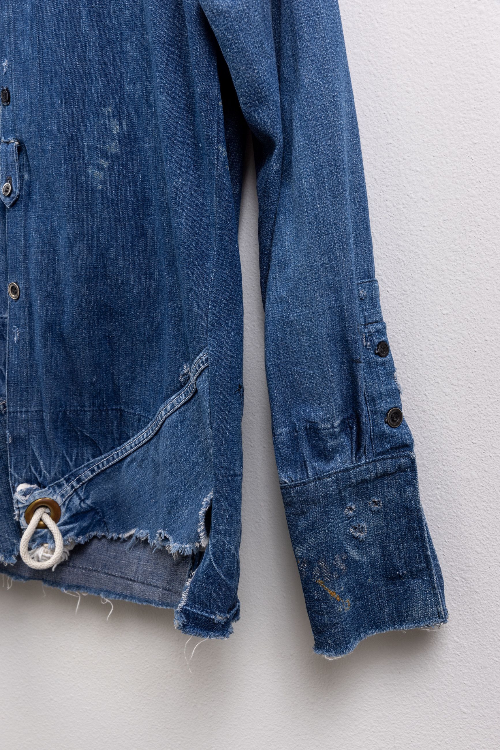 Greg Lauren Vintage denim mailbag shirt - rare! Size US S / EU 44-46 / 1 - 7 Thumbnail