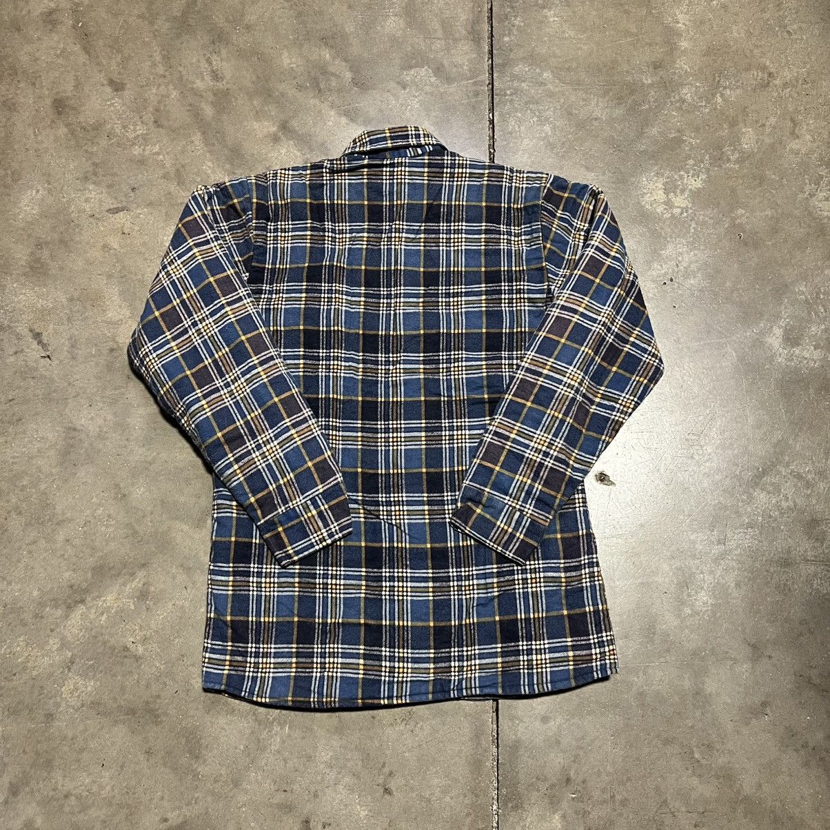 Sears Vintage Flannel Shirt Jacket Quilted Shacket Button Up 70s Size US S / EU 44-46 / 1 - 7 Thumbnail