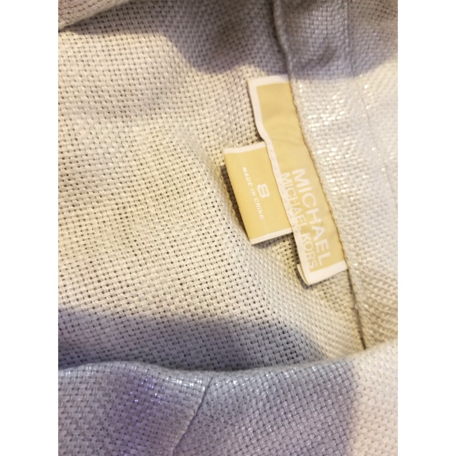 Michael Kors Womens Michael Kors Linen Jacket Blazer 8 Gray Jacket Blazer Casual Fall Spring Women Mens? Size M / US 6-8 / IT 42-44 - 2 Thumbnail