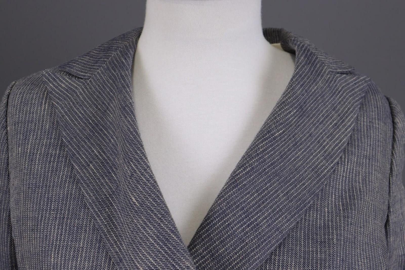 Designer Toast Gray Luxury Double Breast Blazer Jacket Size 10/S Size S / US 4 / IT 40 - 4 Thumbnail