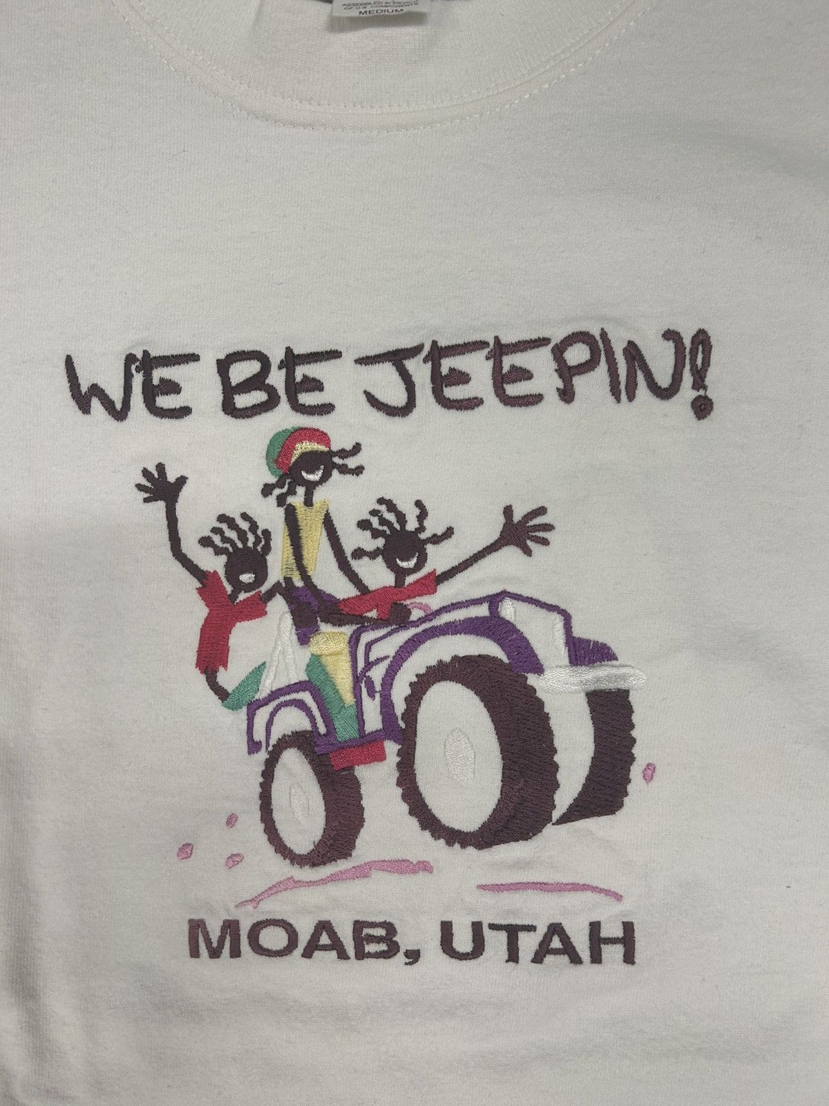 Jeep Crazy Vintage Essential White Jeep Graphic Tee Shirt Utah Size US S / EU 44-46 / 1 - 2 Thumbnail