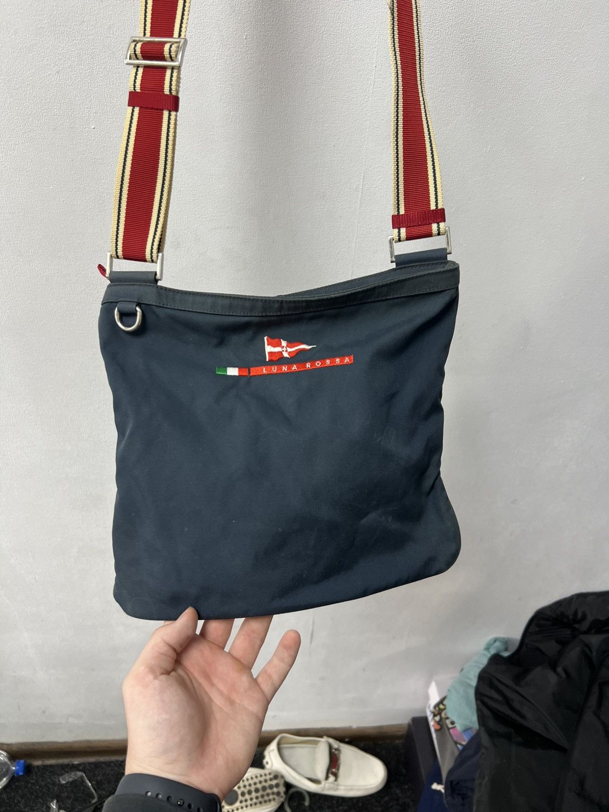 Prada Prada Luna Rossa Crossbody Messenger Bag Mens One Size Size ONE SIZE - 2 Thumbnail