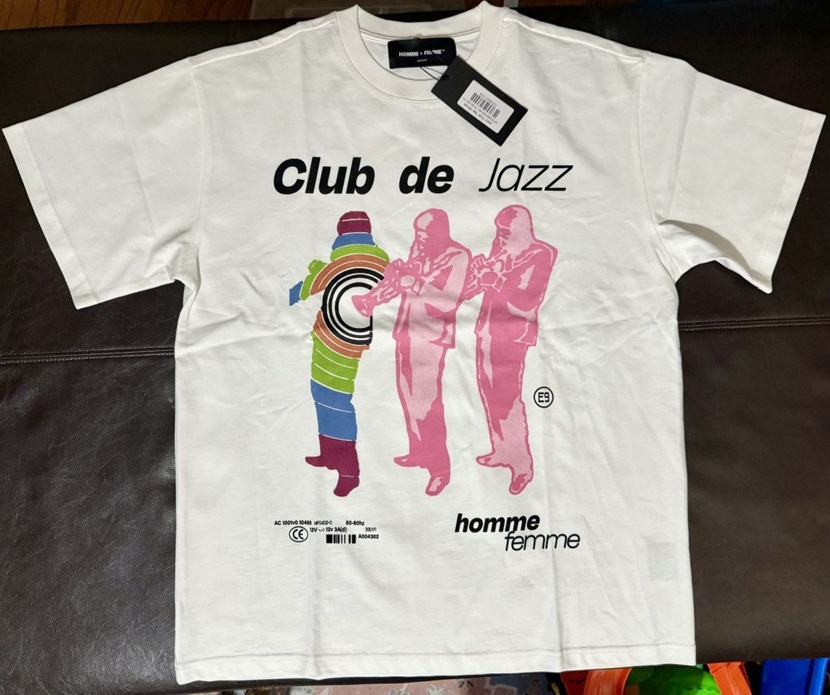 Homme + Femme - Jazz Club white tee