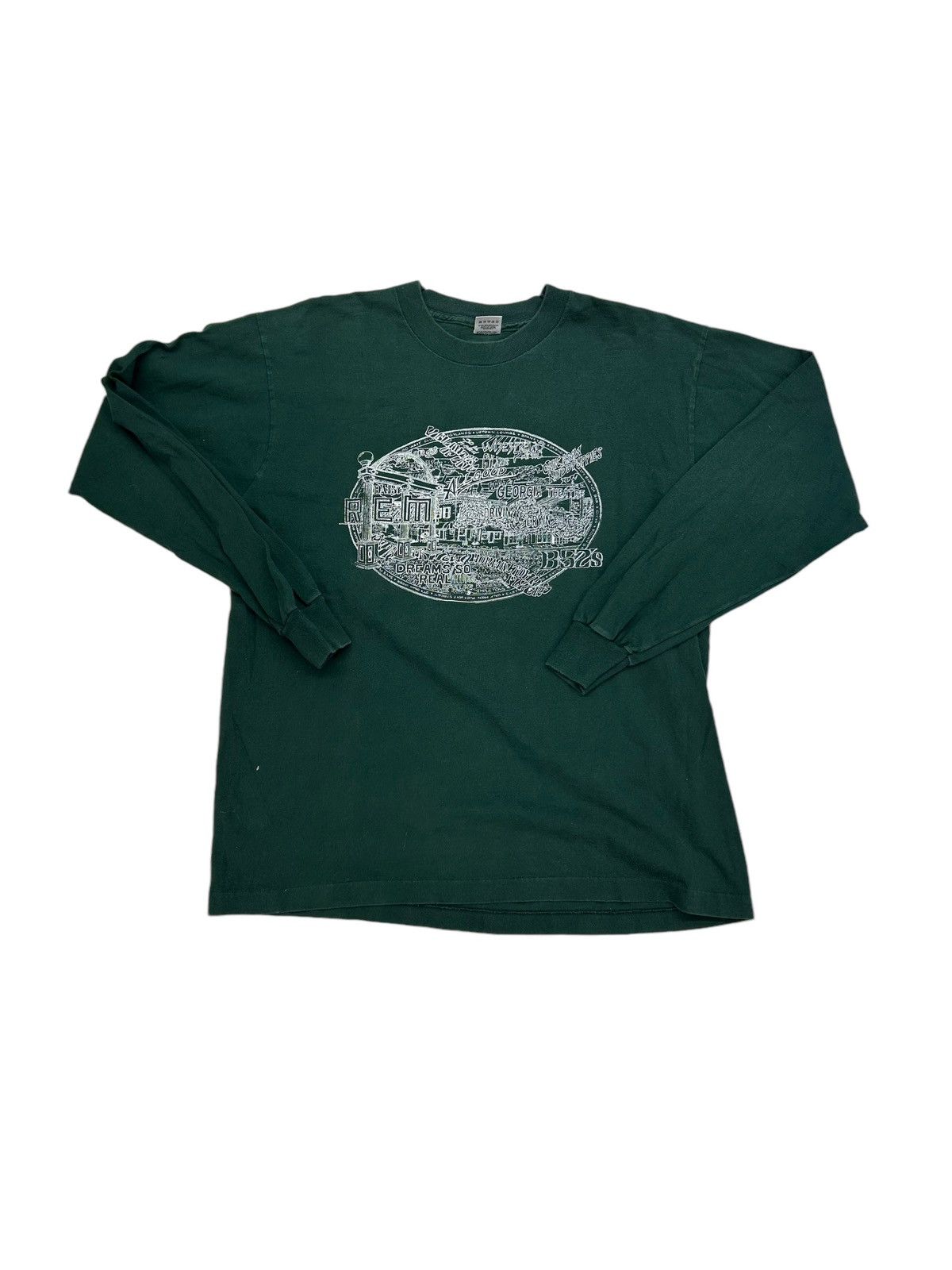 Fruit Of The Loom × Vintage Vtg Athens GA Longsleeve Shirt Size US L / EU 52-54 / 3 - 1 Thumbnail