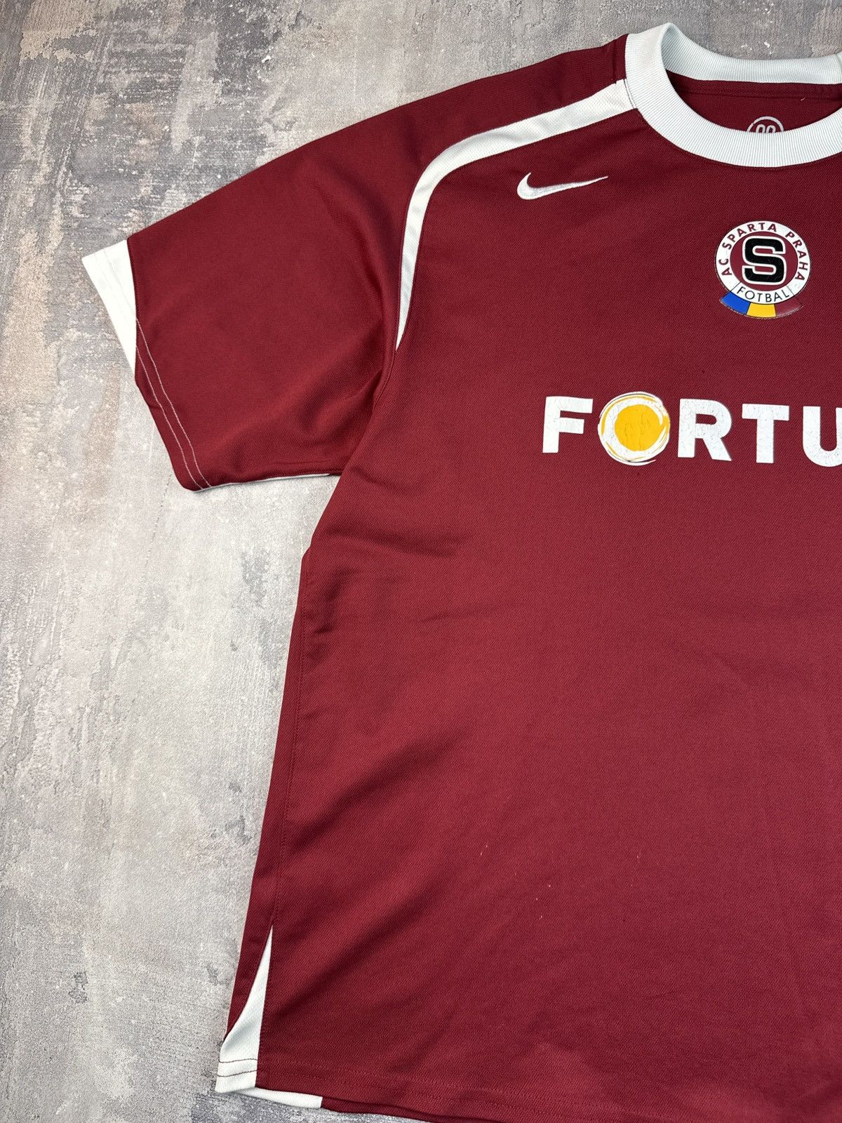 Nike AS Sparta Praha Prague 2005 Poborsky Football Soccer Jersey Size US XL / EU 56 / 4 - 2 Thumbnail