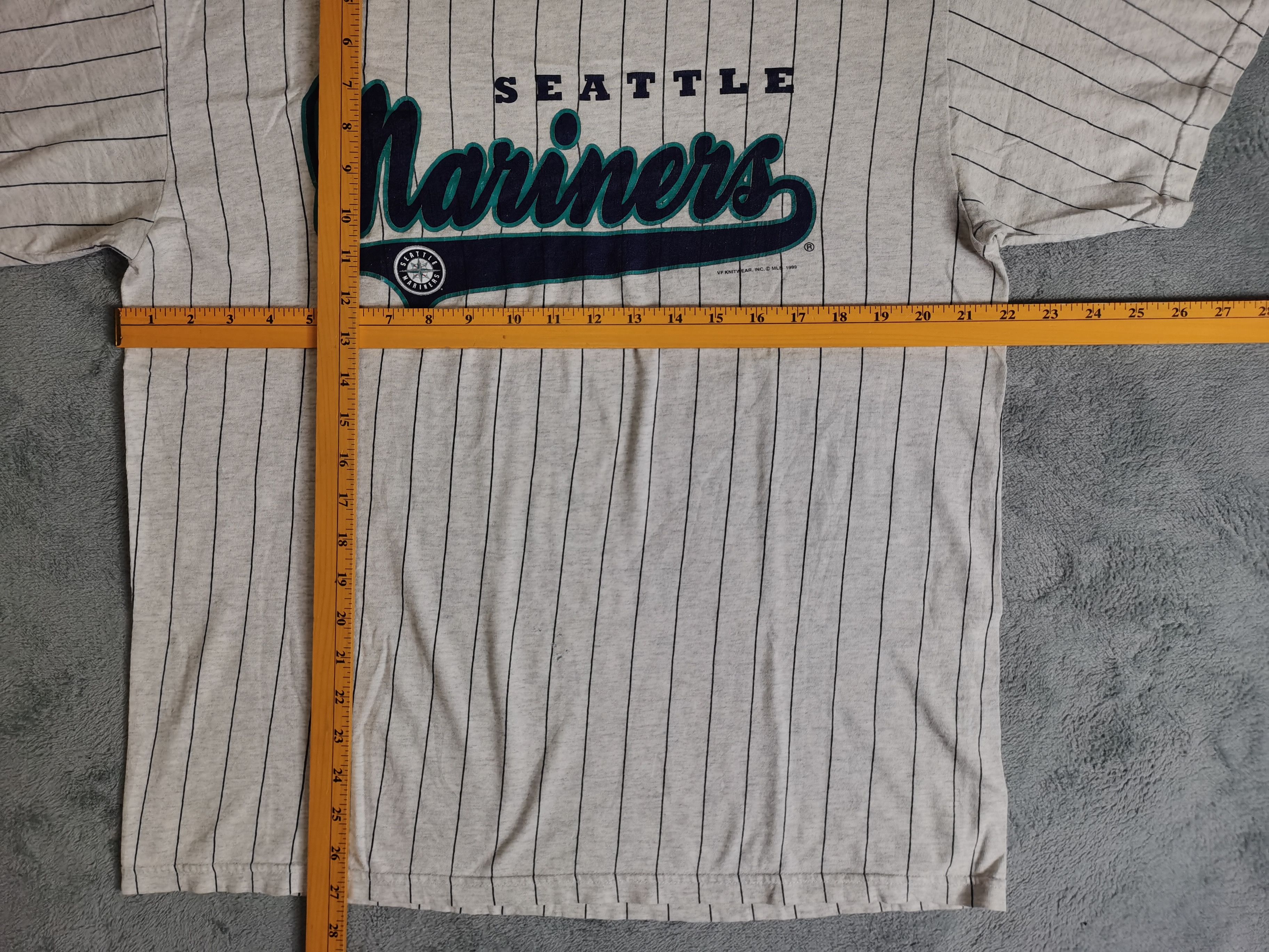 CSA Vintage Seattle Mariners Pinstripe Dated 1999 Size US L / EU 52-54 / 3 - 3 Thumbnail