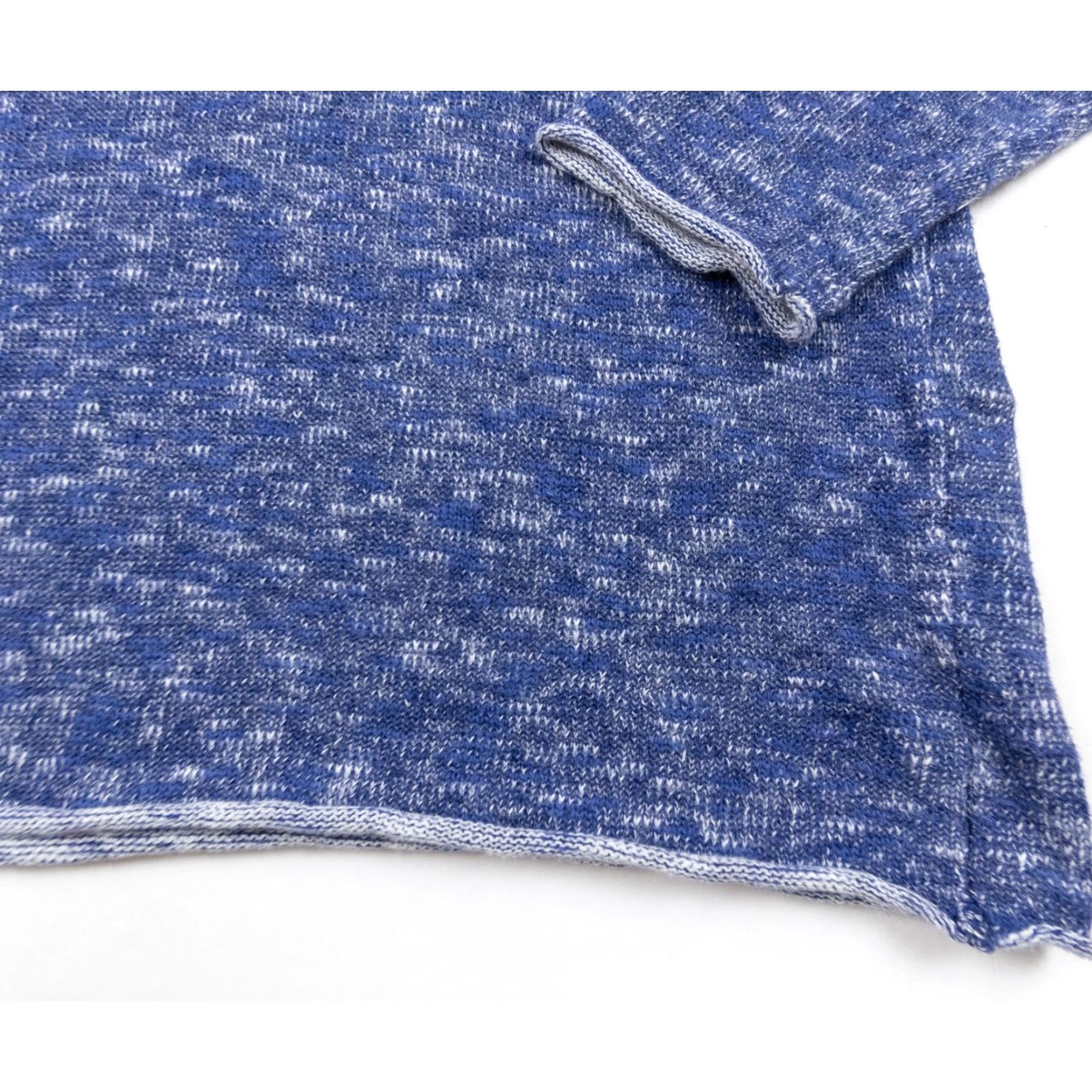 Eileen Fisher Eileen Fisher Women's Oversized Knit Hoodie XXS Blue Boxy Pullover Cotton Linen Size XXS / US 00 / IT 34 - 4 Thumbnail