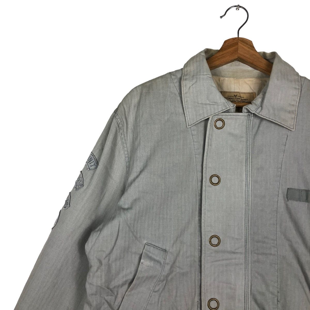 Avirex 🔥VTG DENIM JACKET AVIREX USA LTD STOCK 28-A6755 Size US XL / EU 56 / 4 - 9 Thumbnail
