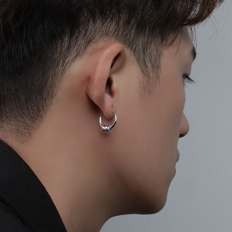 Jewelry × Sterling Silver New Design Earrings One Pairs Chrome Jewelry Size ONE SIZE - 2 Thumbnail