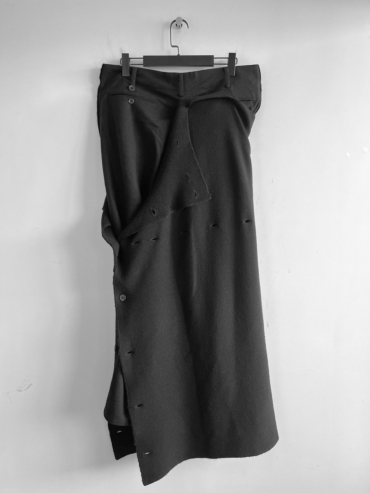 Yohji Yamamoto Yohji Yamamoto Pour Homme - Wool Layered Wrap Pants Size US 30 / EU 46 - 2 Thumbnail
