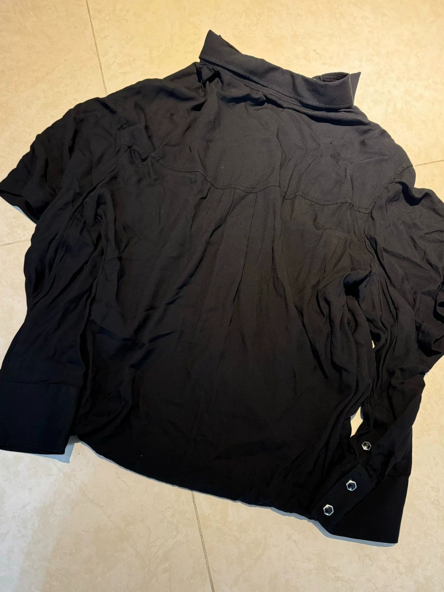 Undercover Undercover Unisex Deconstructed Two-Way LS/SS Shirt Black Size XS / US 0-2 / IT 36-38 - 4 Thumbnail