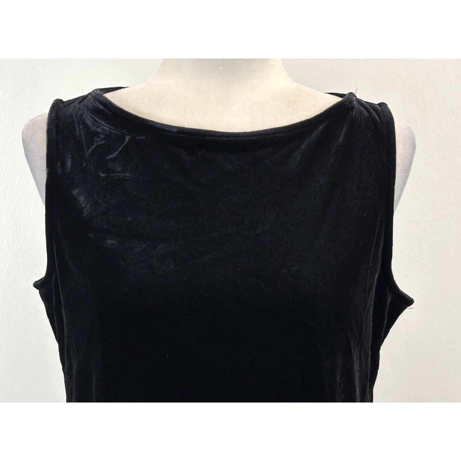 Vintage Chicos Travelers Velvet Velour Tank Top Sz 1 US 8 10 Black Sleeveless NEW! Size M / US 6-8 / IT 42-44 - 5 Thumbnail