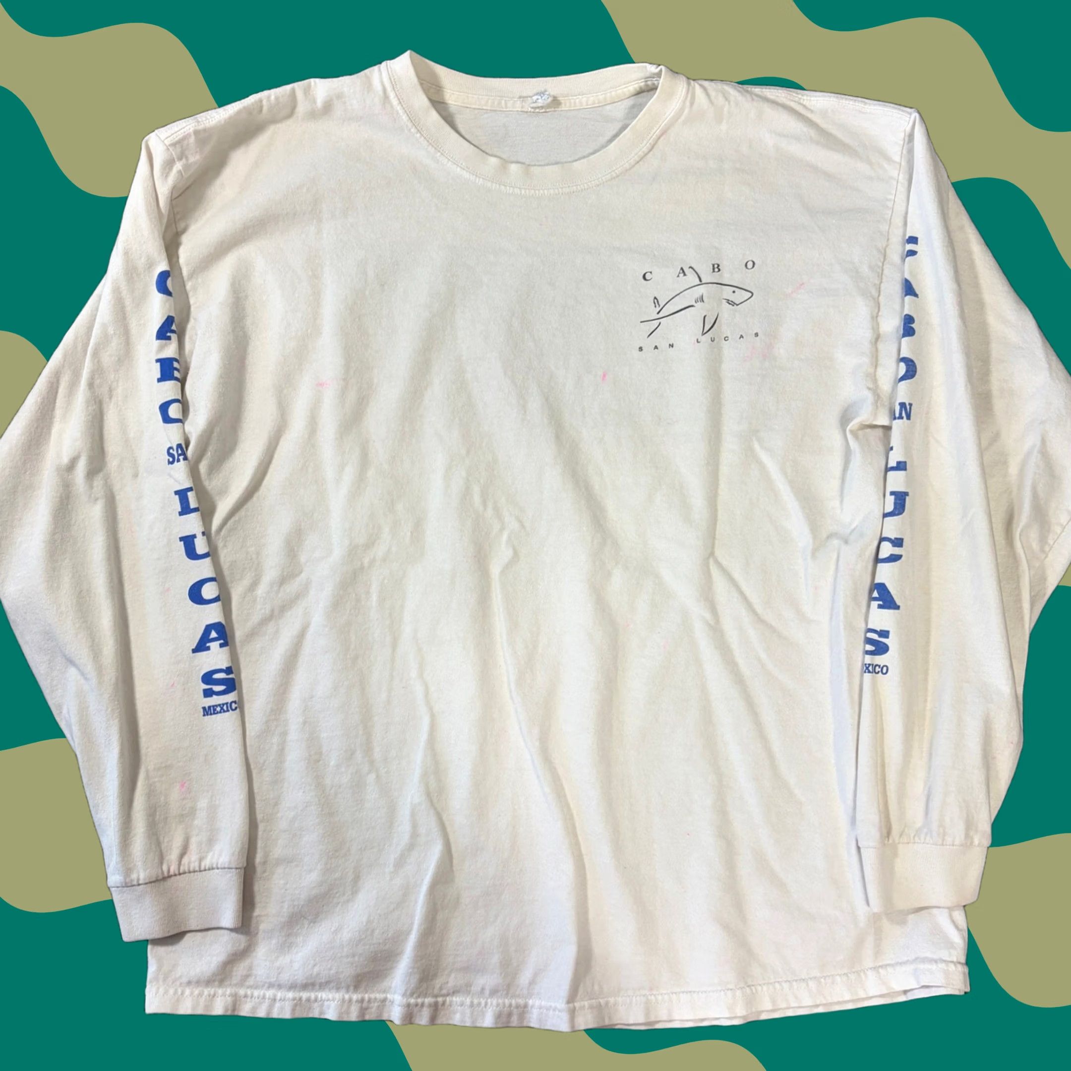 Vintage VINTAGE Y2K Cabo San Lucas Surf Fishing White Longsleeve Graphic Tee Men XL 2XL Black Mens Longsleeve Graphic Tee Size US XXL / EU 58 / 5 - 1 Thumbnail
