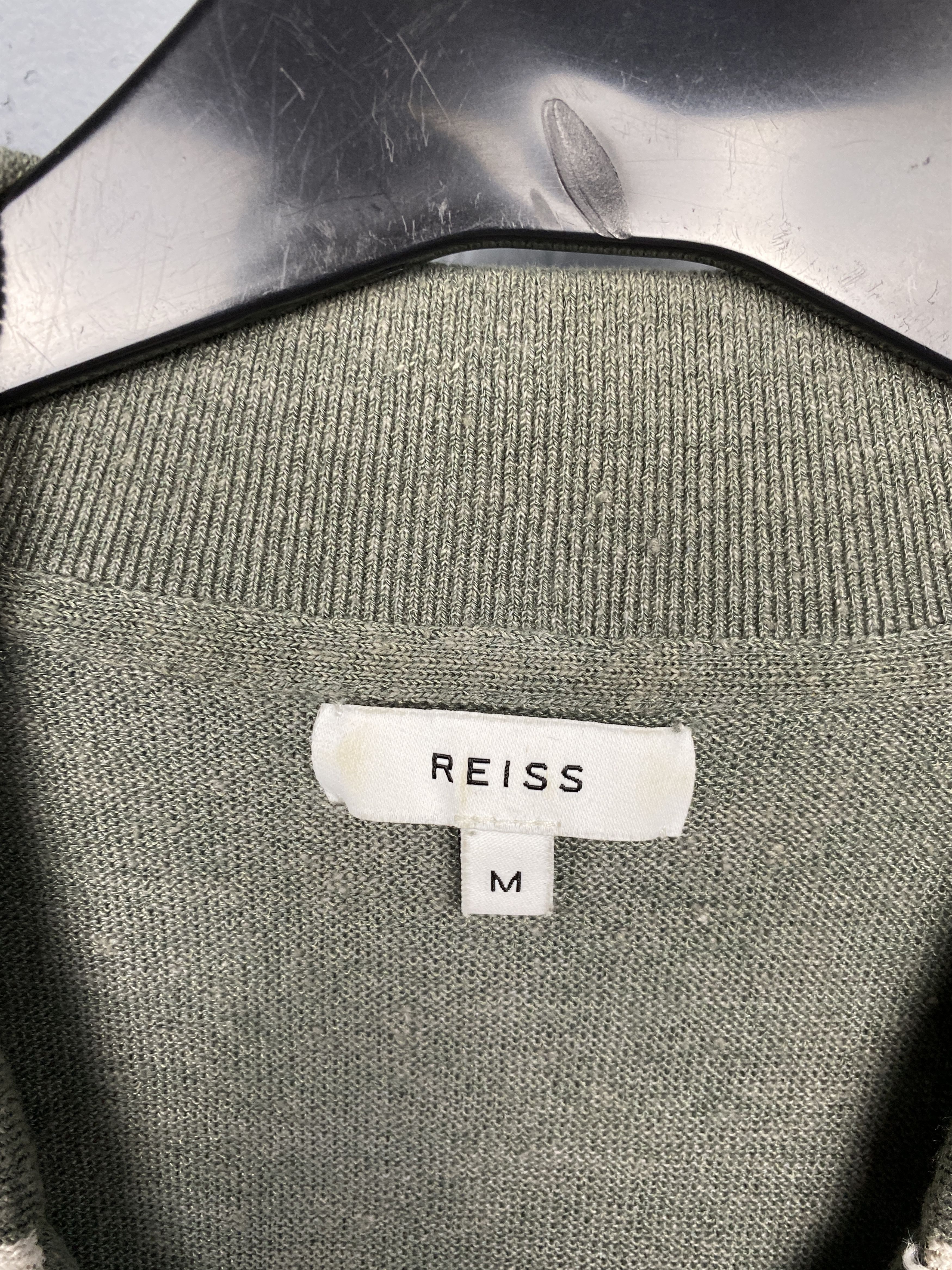Reiss × Vintage Reiss Vintage Mens Linen Knit Polo Shirt Size US M / EU 48-50 / 2 - 3 Thumbnail