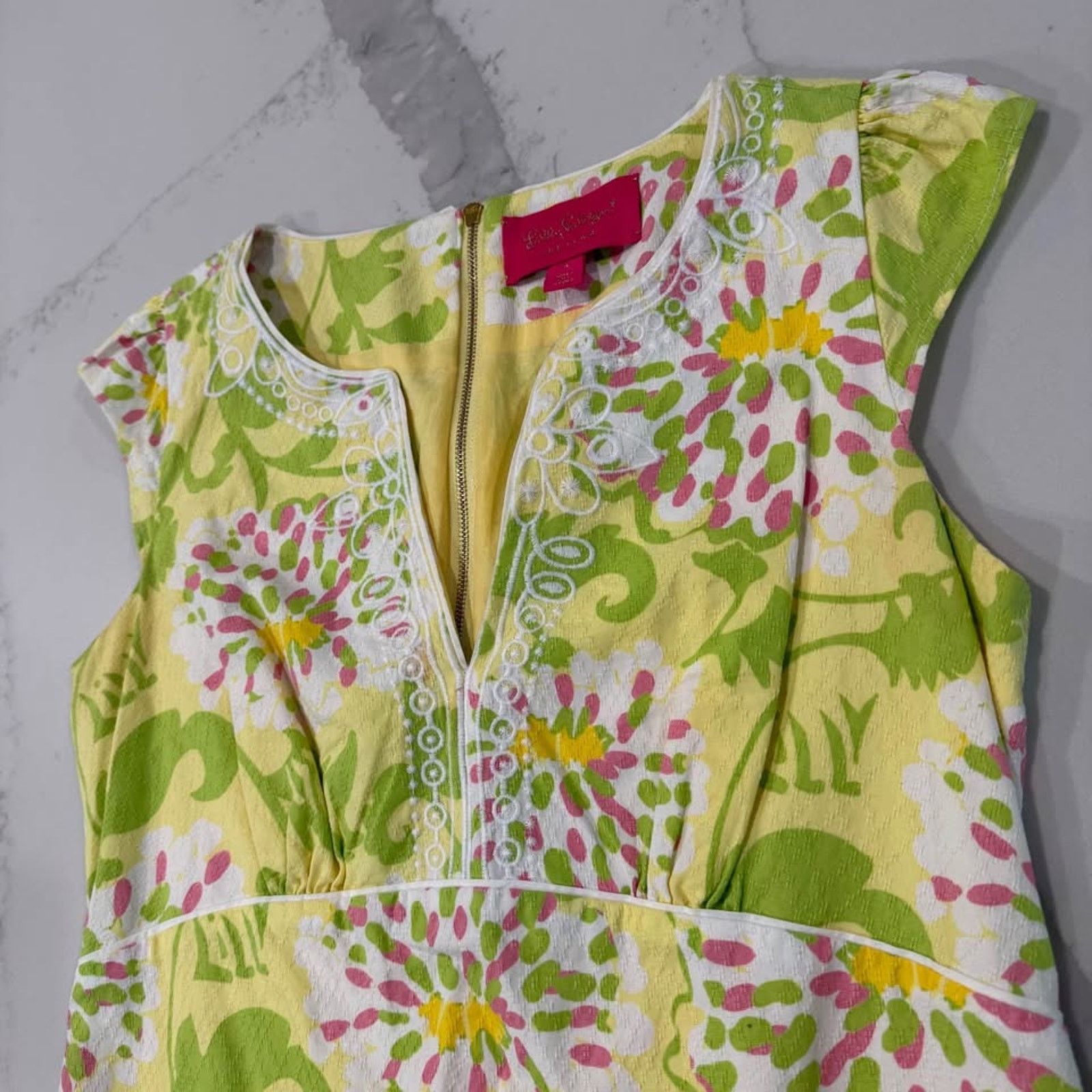 Lilly Pulitzer Lilly Pulitzer Jubilee Floral Midi Shift Dress Womens 4 Size S / US 4 / IT 40 - 4 Thumbnail