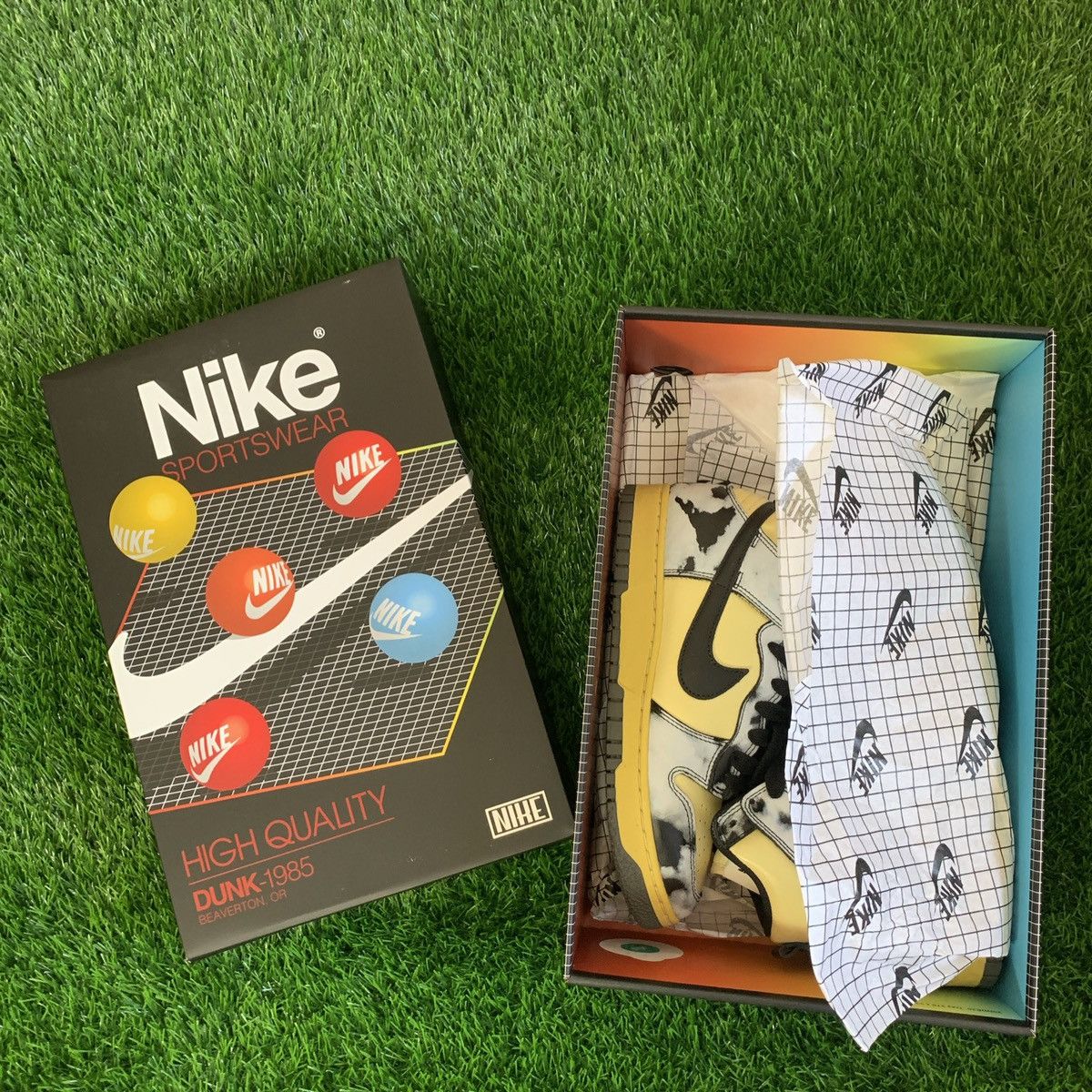 Nike Nike Dunk High 1985 Black Acid Wash 2021 Size US 7.5 / EU 40-41 - 10 Thumbnail