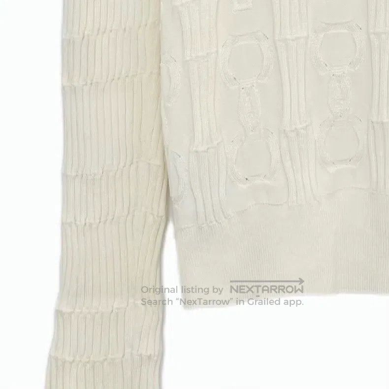 Hermes Hermes Pure White Silk Blend Open Cardigan, Fabric Contain Size M / US 6-8 / IT 42-44 - 4 Thumbnail