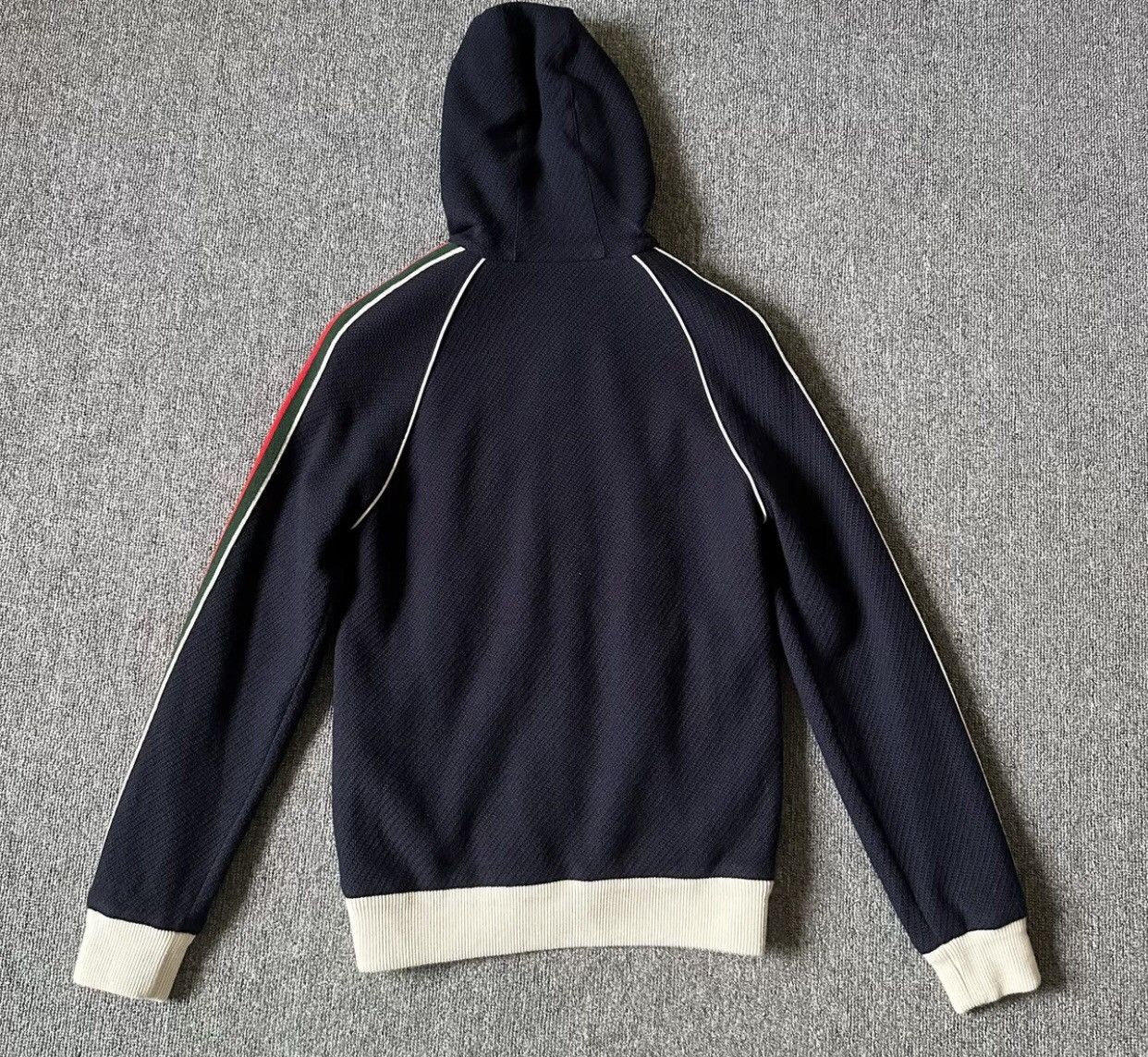 Gucci Gucci arm side red and green blue knitted zipper hoodie Size US XS / EU 42 / 0 - 5 Thumbnail