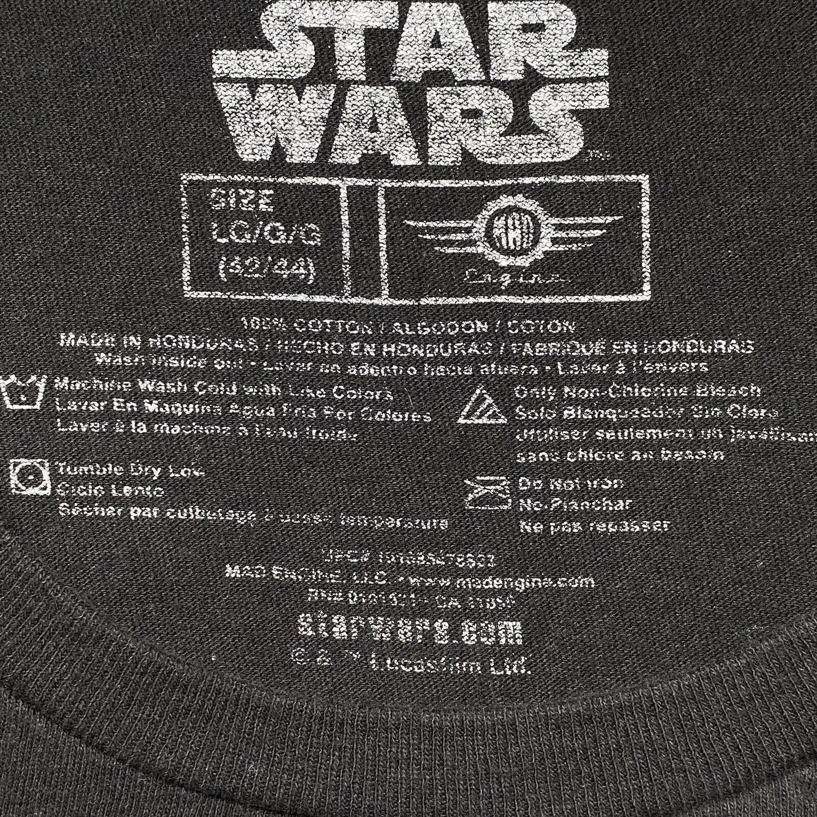 Mad Engine Star Wars Graphic T Shirt Black & Pink Movie Logo Size US L / EU 52-54 / 3 - 3 Thumbnail