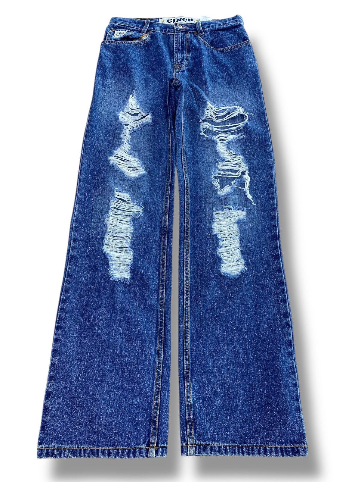 CINCH CINCH Distressed Ripped Style Straight Fit Jeans Size US 29 - 1 Thumbnail