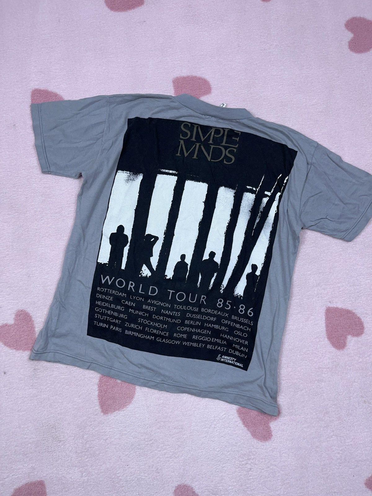 Band Tees ➕ rare 1985 simple minds uk band world tour t-shirt Size US L / EU 52-54 / 3 - 1 Thumbnail