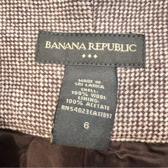 Banana Republic Vintage 2004 Y2K Banana Republic 100% Wool Wide Leg Pants Size 28" / US 6 / IT 42 - 7 Thumbnail
